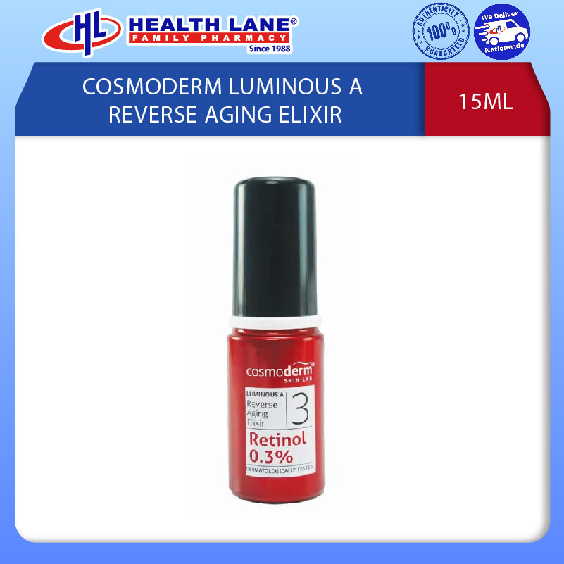 COSMODERM LUMINOUS A REVERSE AGING ELIXIR 15ML